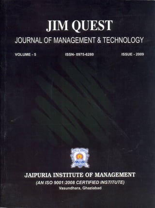 JIM QUEST 2009, Vol. 5