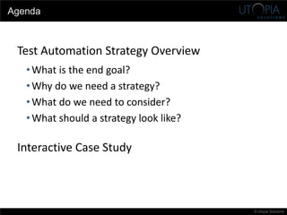 Building a Test Automation Strategy for Success | PDF