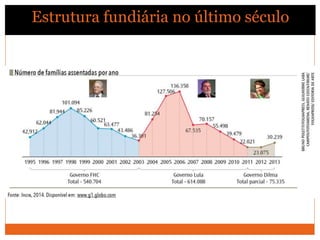 Estrutura fundiária no último século
Estrutura fundiária no último século
 