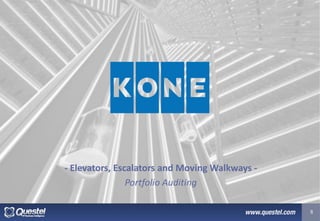 - Elevators, Escalators and Moving Walkways - 
Portfolio Auditing 
8  