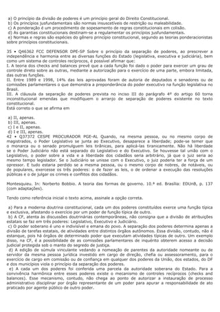 Questões federalismo