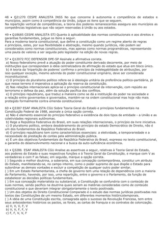 Questões federalismo