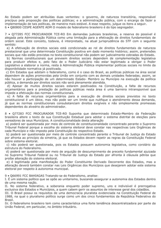 Questões federalismo