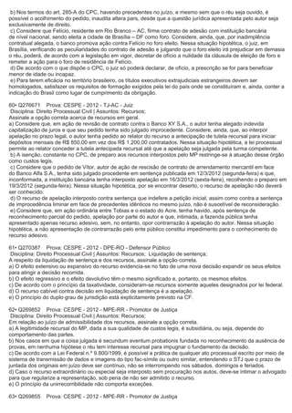 Questões processo civil-recursos