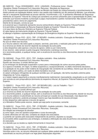 Questões processo civil-recursos