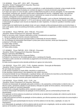 Questões processo civil-recursos