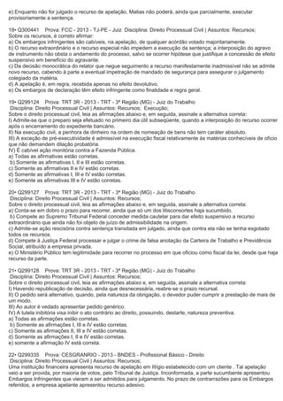 Questões processo civil-recursos