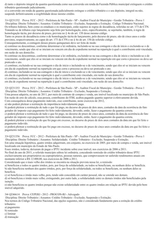 Questões tributário-crédito tributário