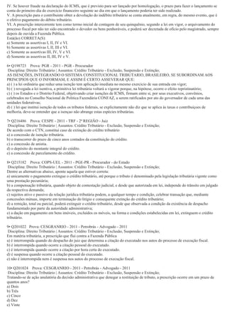 Questões tributário-crédito tributário