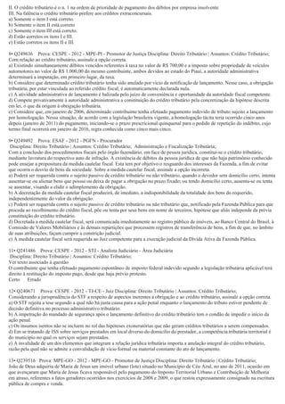 Questões tributário-crédito tributário