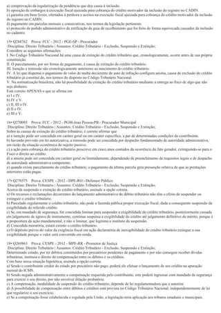 Questões tributário-crédito tributário