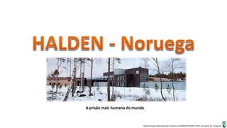 Apresentação elaborada pela Professora FERNANDA BRUM LOPES, disciplina de Geografia
A prisão mais humana do mundo
 