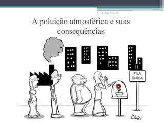 A poluição atmosférica e suas
consequências
Prof.: Andressa Sucharski
 