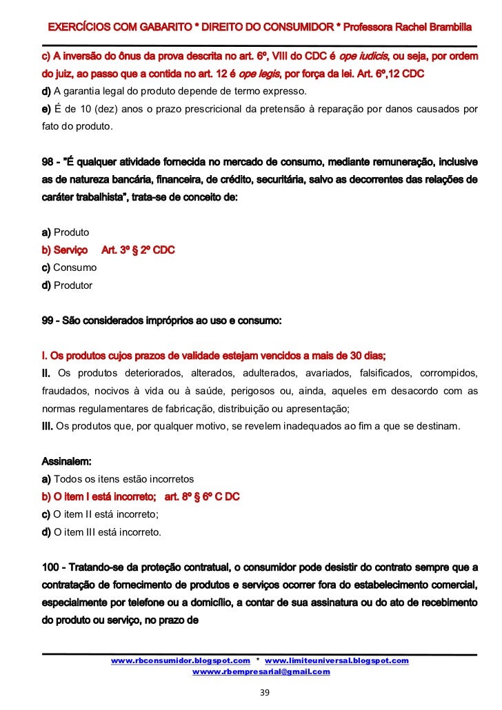 Codigo de defesa do consumidor artigo 39