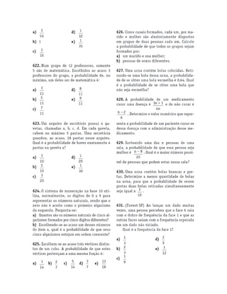 Questões para o 2º ano