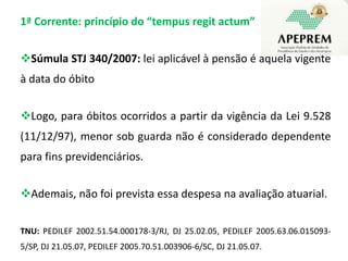 Em síntese...A presunção de dependência econômica pode ser elidida através de estudo socioeconômico a ser realizado pelo RPPS. Questão operacional (???)