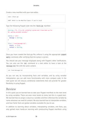 Learn Puppet : Quest Guide for the Learning VM | PDF