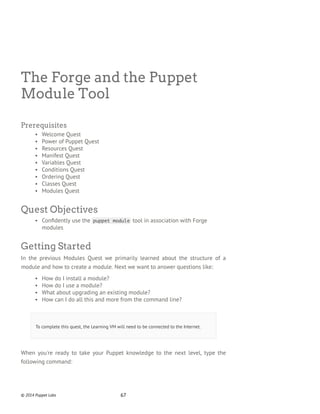 Learn Puppet : Quest Guide for the Learning VM | PDF
