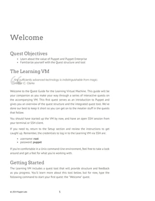 Learn Puppet : Quest Guide for the Learning VM | PDF