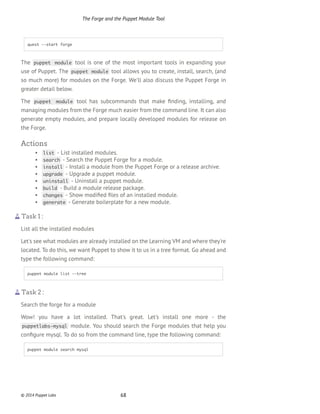 Learn Puppet : Quest Guide for the Learning VM | PDF