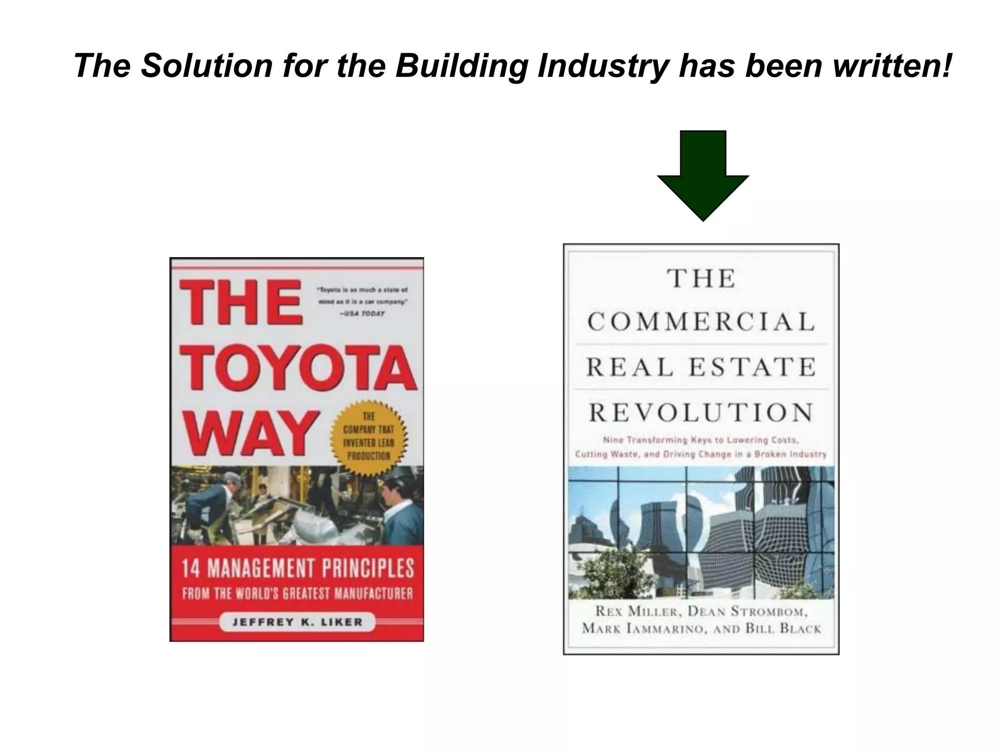 The Solution for the Building Industry has been written!
 