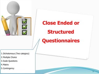 Questionnaire and its Types | PDF