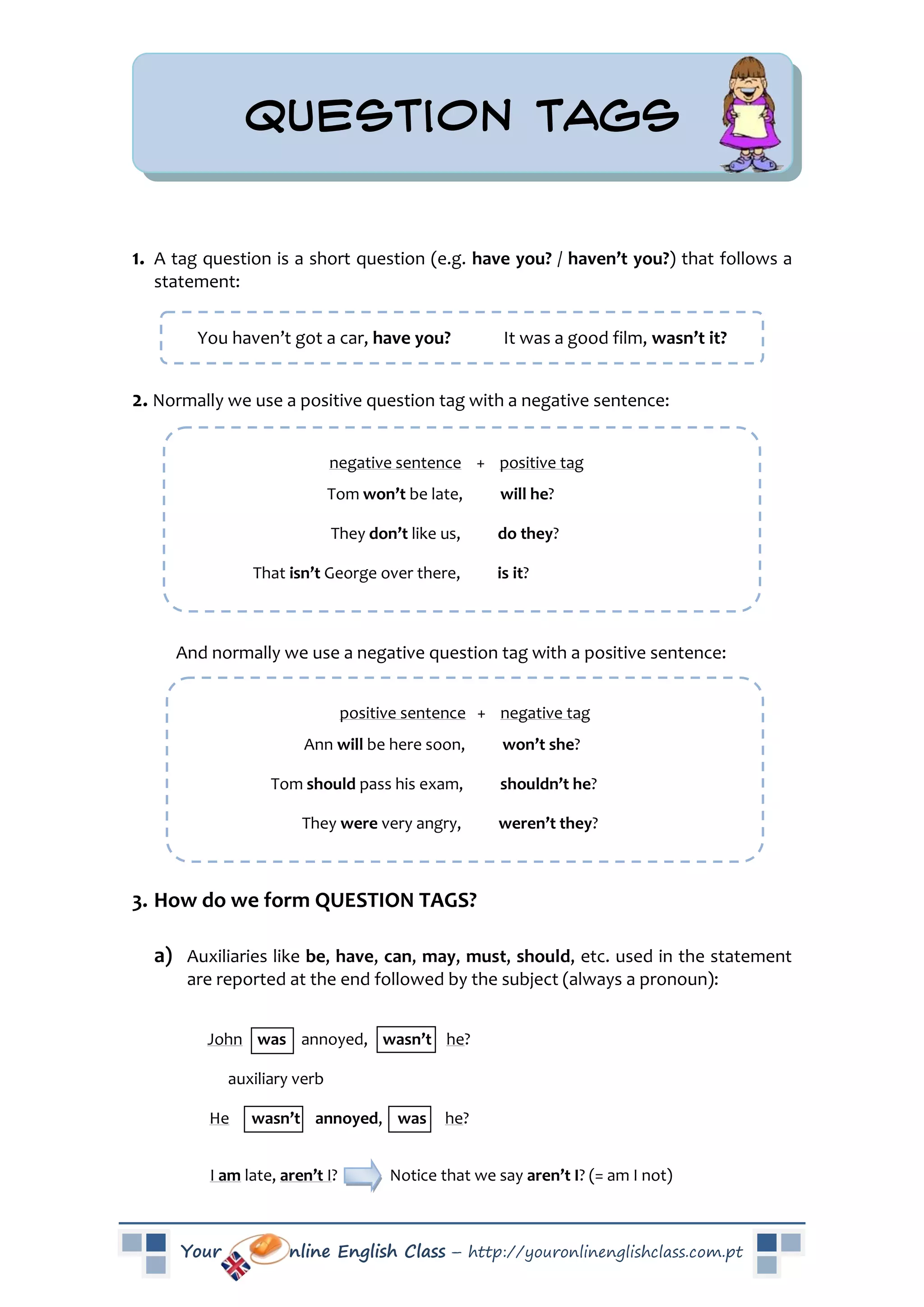 Question tags | PDF