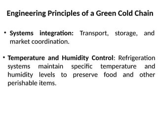Green Cold Chain Infrastructure in Tanzania: Engineering Solutions for ...
