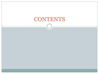 CONTENTS
 