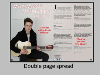 Double page spread
 