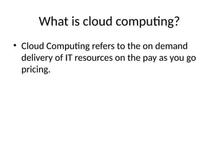 Cloud computing applications in education | PPTX