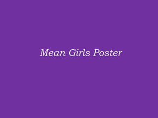 Mean Girls Poster 