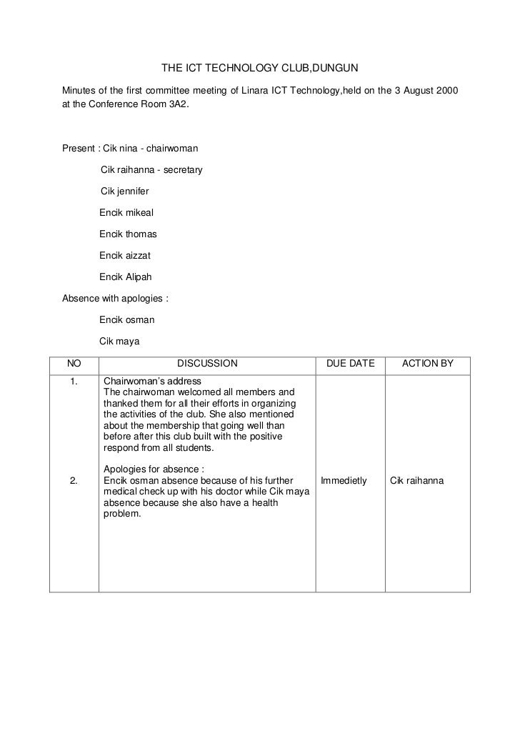 contoh agenda meeting