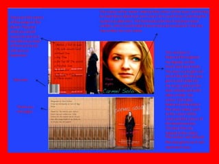 The colour red reflects
the pop genre as it can
represent love.
 