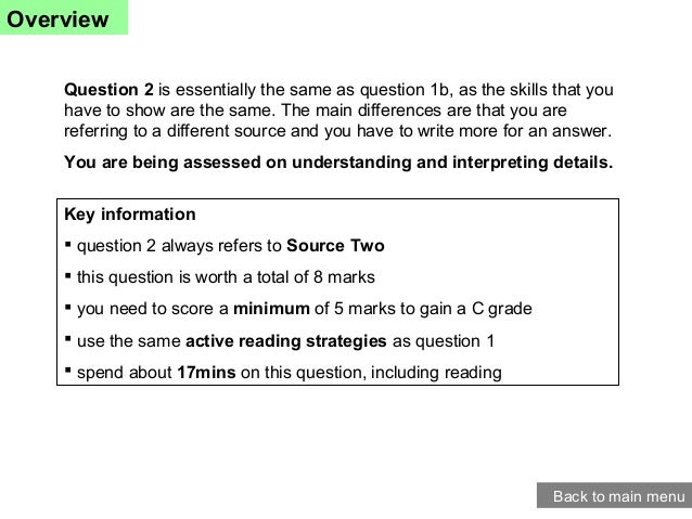 Aqa 2017 Language Paper 2 Question 5 Answer - Aqa gcse english language paper 2 question 5 (2017 ...