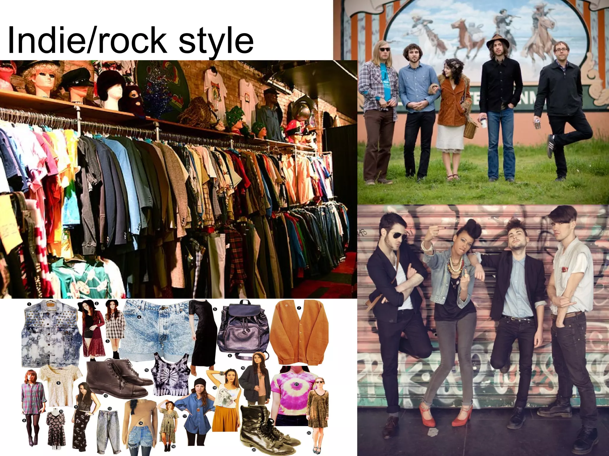 Indie/rock style 