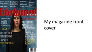 My magazine front
cover
 