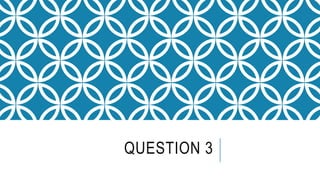 QUESTION 3
 