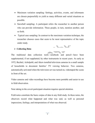 What is qualitative research? Discuss the methods of qualitative ...