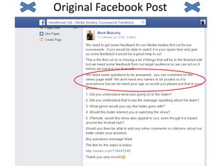 Original Facebook Post
 