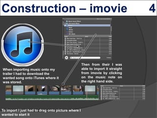 Then from their I was
When importing music onto my                        able to import it straight
trailer I had to down...