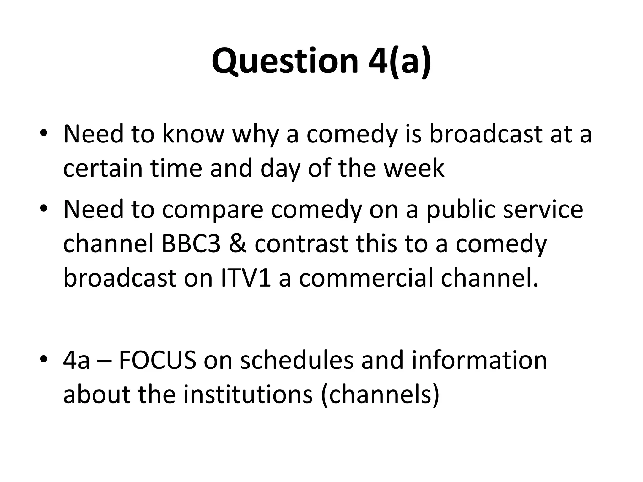 Can you see any competition from other channels?