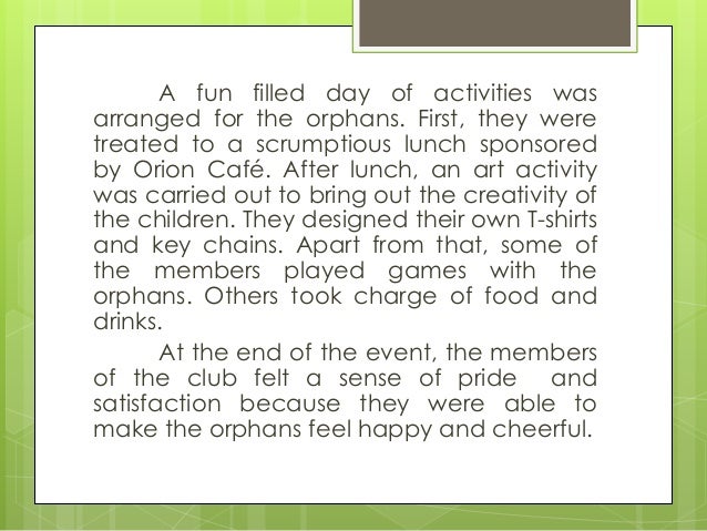 essay on orphanage