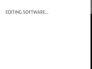 EDITING SOFTWARE…
Before we had started editing, I had never used
Adobe Premiere Elements or Garage Band and
so it was another skill I had learned. I had used
Movie Maker before, but it was nothing
compared to the detail of Premiere. I enjoyed
using Premiere and I learnt about the file
compatibility, the key alterations and the
different ways of exporting the film.
I also got a chance to help Kathryn when
choosing sounds and putting them together as
we were both in charge of music in the feature
film. It was really interesting to see how
different sounds can come together and give the
movie a certain feeling towards the audience.
 