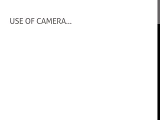 USE OF CAMERA…
Before starting on my Media AS level course, I
had never used a camera professionally, only
when taking pictures on holidays or on
celebrations and I think it took me a while to be
able to become confident in using a camera.
Since doing our preliminary task in the beginning
of the school year, I believe that I have improved
and become more conscious on getting the right
composition and applying the rules of a third.
Through out the whole of filming, we had used
the same handheld HD video recorder and we
had equally shared out the same amount of
camera time for the movie. The only problem we
had while filming was that we had to make sure
that no moving cars or planes were visible as we
had to make sure the streets were ‘empty’ to be
able to fulfil the plot of our movie.
 