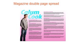 Magazine double page spread
 