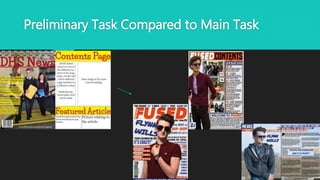Preliminary Task Compared to Main Task
 