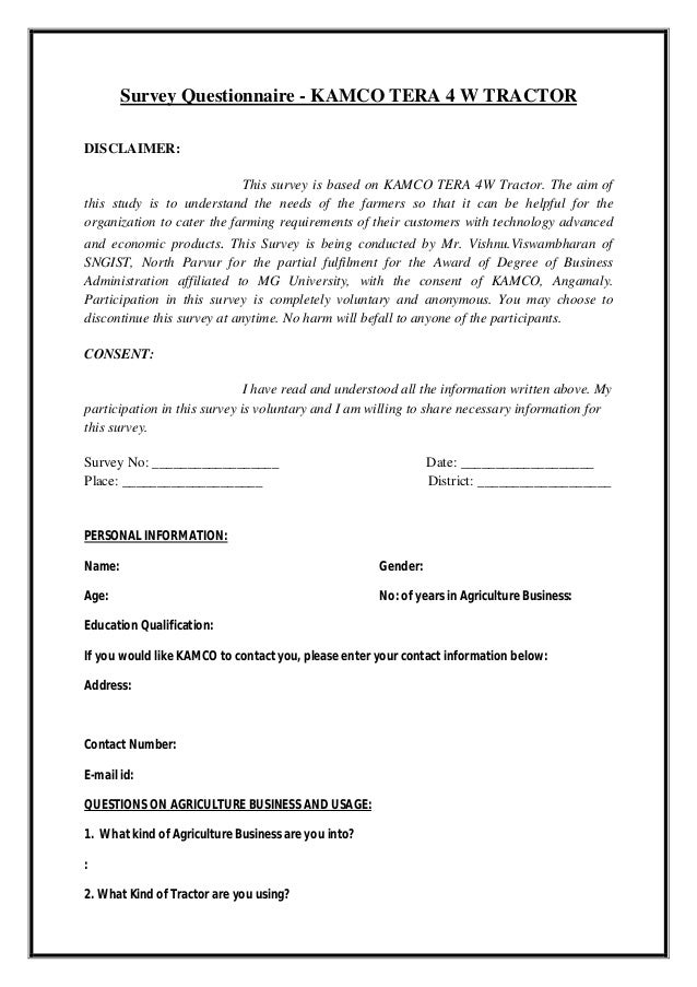 Cover letters for dissertation questionnaires