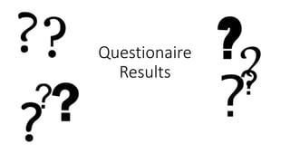 Questionaire
Results
 