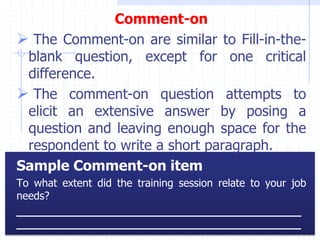 Questionnaires 6 steps for research method. | PPTX